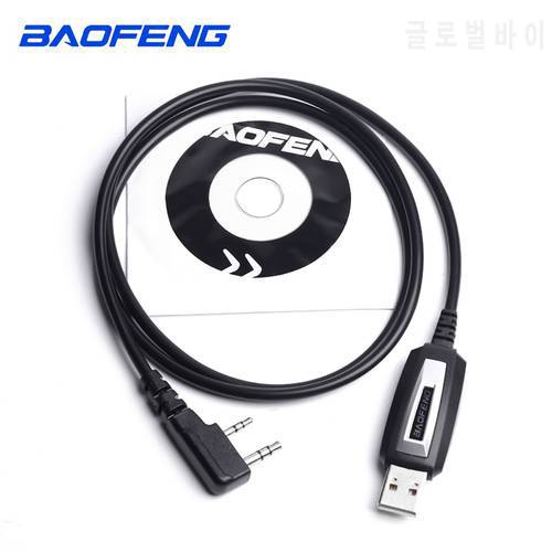 OPPXUN USB Programming Cable and Software CD for Baofeng Walkie Talkie UV-5R Serise BF-888S Kenwood Wouxun Accessories Kit