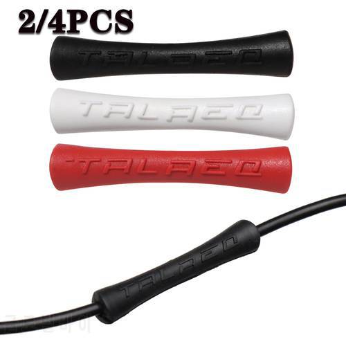 2/4Pcs Bicycle Cable Protector Shift Brake Rubber Line Pipe Sleeve MTB Frame Protection Anti-friction Cycling Wrap Guard Tubes