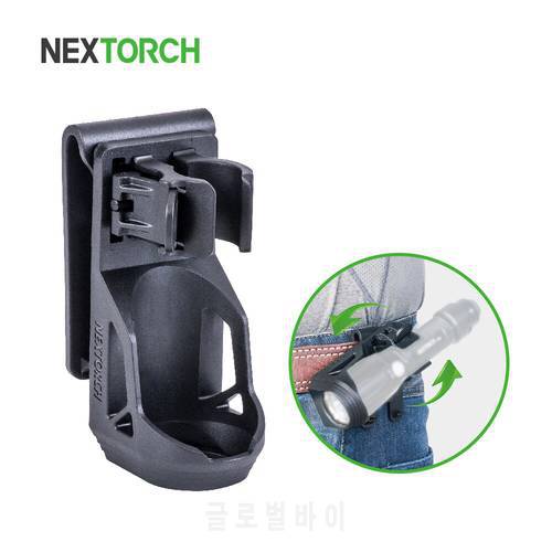 NEXTORCH V5 Tactical Flashlight Holster 360 Degree Angle Rotation Locking System Flashlight Pouch Suit for 1