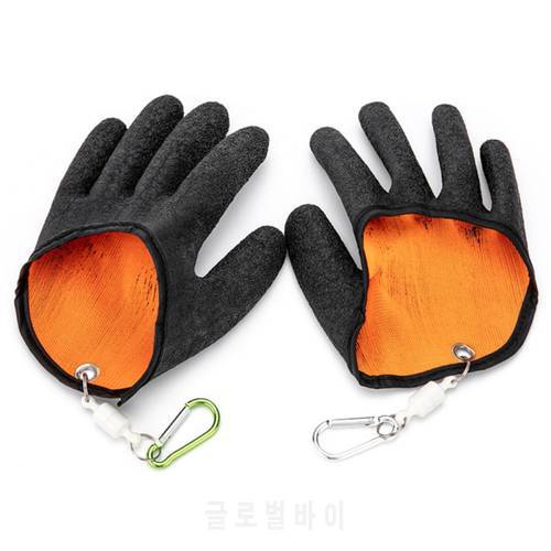 1Pcs Fishing Catch Gloves Protect Hand Fisherman Professional Cut Puncture Resistant Anti-slip Latex With Magnet Release