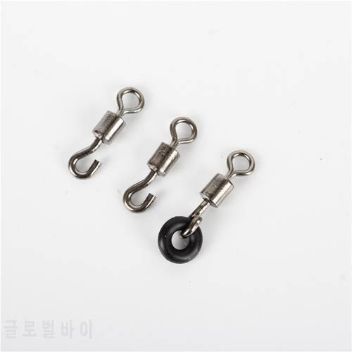 20pcs Opening 8 Shape Swivel Single Hook Swivel Pin High Quality Alloy Copper Solid Connector Rings Fishing Tackle Accessory