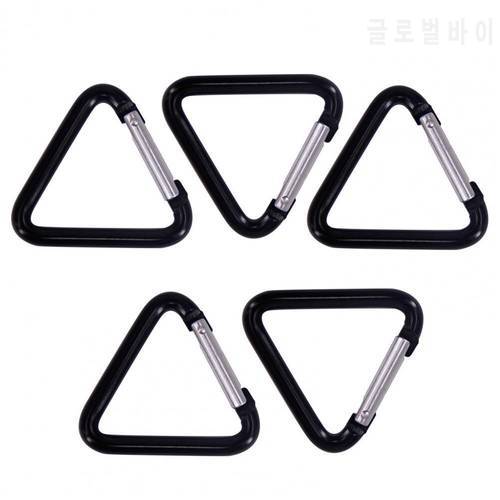 5Pcs Fashion Carabiner Portable Multifunctional And Multi-use Aluminum Alloy Triangle Buckle Snap Aluminum Alloy Carabiner fo