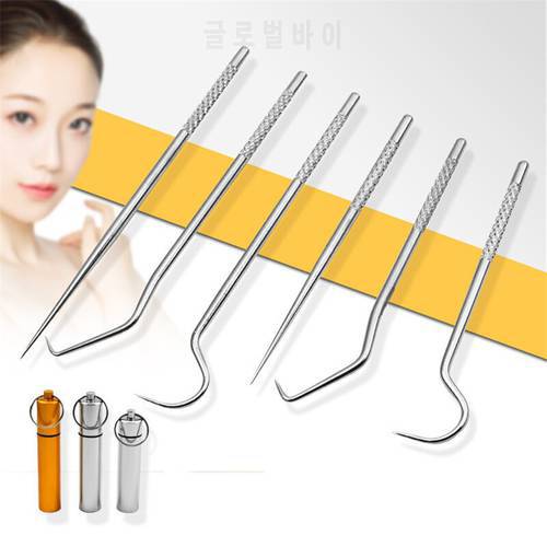 Portable 304 Stainless Steel Toothpick Set Outdoor Picnics And Camping Tools Reusable Metal Toothpicks With Holders Dentalflos