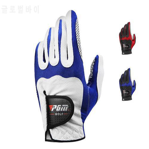 Pack 1 Pcs Golf Gloves Men Left/Right Hand Lycra Magic Elastic PU Fiber Cloth Breathable With Anti-slip Granules Golf Glove Men