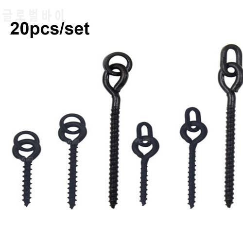 20pcs Carp Fishing Accessories Boilies Bait Screws With Zig Chod ronnie Rigs Rings Pop Up Carp Fishing Terminal Tackle Equipment