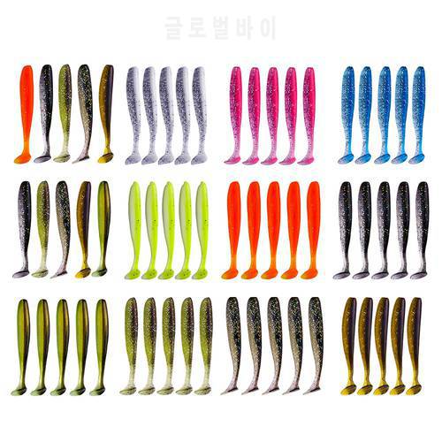 10pcs/lot New Shiner 5.5cm 7cm Wobblers for Hot Carp Fishing Soft Lures Silicone Artificial Double Color Baits