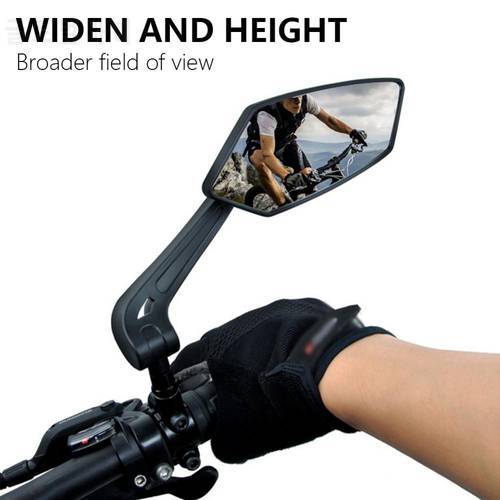 1Pair Bicycle Rear View Mirror Set Bike Cycling Wide Range Back Sight Reflector Adjustable Left Right Mirrors Cycling Equipment