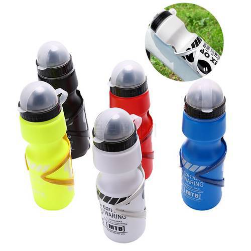750ML Bicycle Waterbottle Mountain Road Bike Water Bottle Outdoor Cycling Kettle Portable With Bottle Holder Bike Accessory