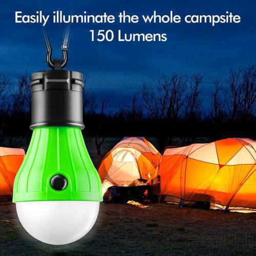 Outdoor Camping Mini Tent Light Waterproof Emergency Signal Light Portable Carabiner Hanging Lamp LED Light Bulb Without Battery