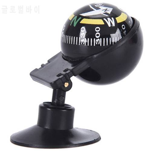 New 360 degree rotation Waterproof Vehicle Navigation Ball Shaped Car Compass with Suction Cup 55x30x30mm