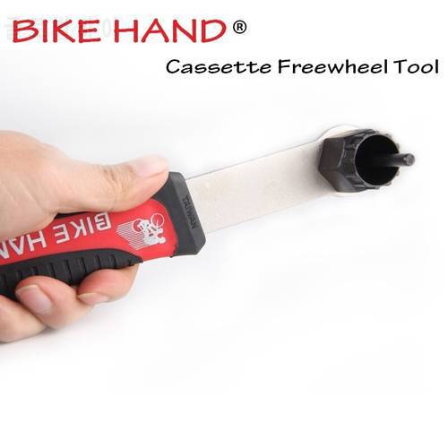 BIKE HAND Bicycle Tools Cassette Freewheel Removal Install Wrench Tool MTB Road Bicycle Flywheel Spanner for shi-mano