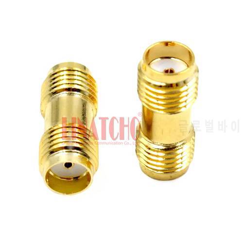 10PCS 50 Ohm Double SMA Female to SMA Female Connector Walkie Talkie Antenna or Cable Extension Adaptor