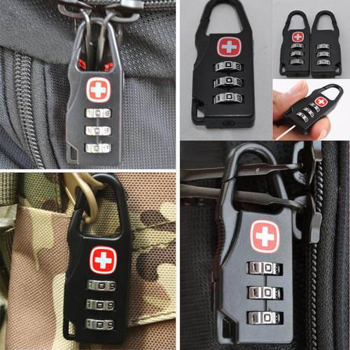 Portable Alloy Lock Padlock Outdoor Travel Luggage Zipper Backpack Handbag Safe Anti-theft Combination Code Number Lock замок