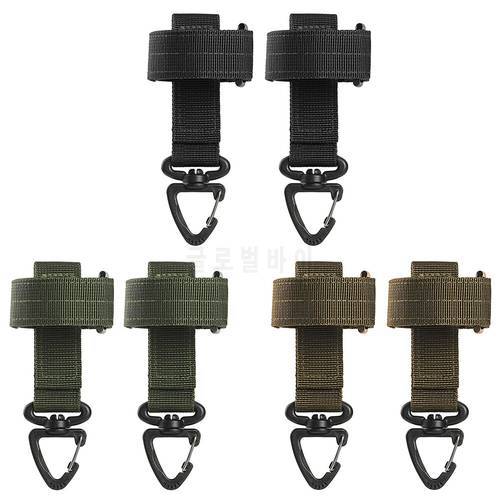 2pcs Glove Hook Military Fan Outdoor Tactical Gloves Climbing Rope Storage Buckle Adjust Camping Glove Hanging Buckle
