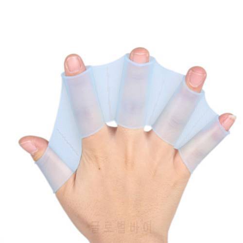 Silicone Gloves Hand Fins Flippers Water Sports Swimming Training Gloves