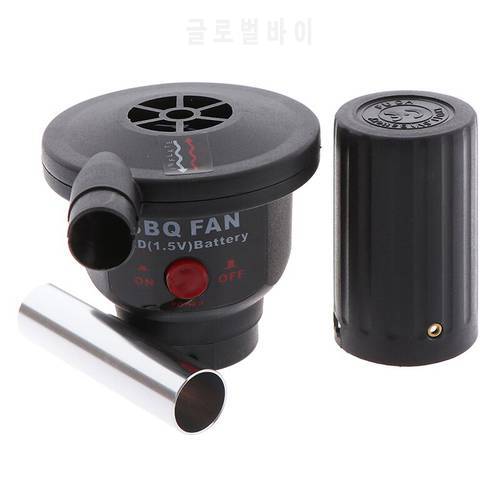 Portable Fire Blower Battery Powered BBQ Grill Fan Air Blower for Outdoor Camping Picnic Charcoal Grill Barbecue