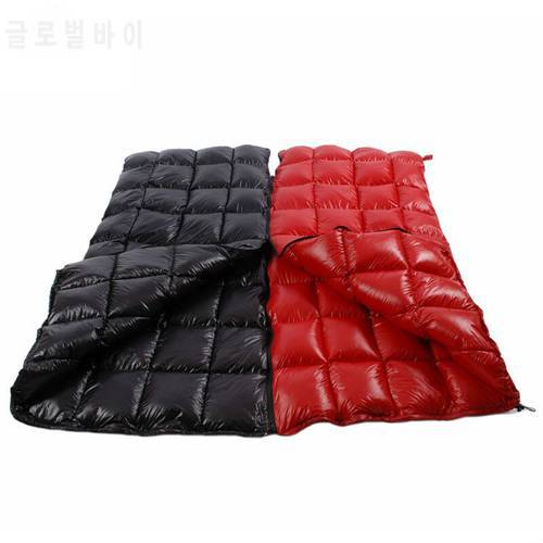 Upgraded High-grade White Goose Down Camping Sleeping Bag with Water Repellent Treatment Warm Insulated Fit for Cold Weather