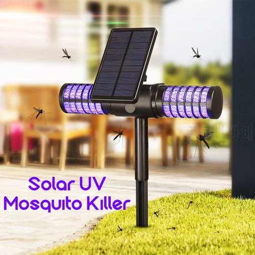NEW Solar Powered Anti Mosquito Repellents Outdoor USB Mosquito Fly Bug Insect Killer Trap Lamp Light Yard Garden Lawn Light