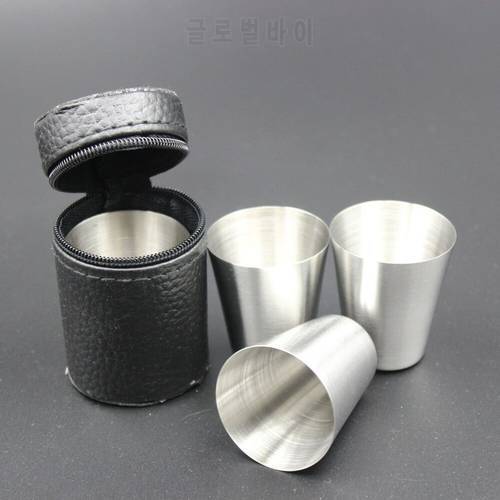 2021 New Hot 30ML Compact Size 1PCS Stainless Steel Cover Mug Camping Cups Mug Drinking Coffee Tea Beer for Outdoor Travel