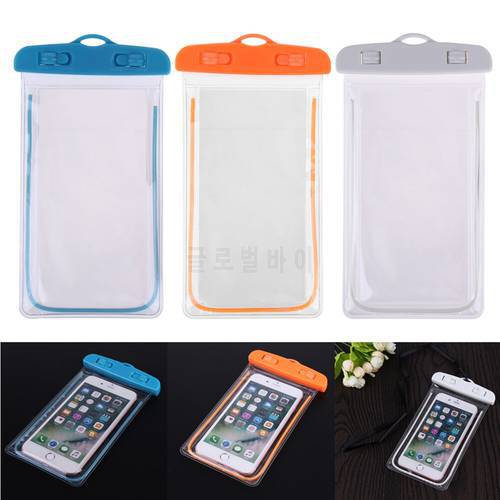 Swimming BagWaterproof Mobile Phone Bag Pouch cover ( 3.5 -6 inch) Dry Bag Underwater Luminous Phone Case Cover Swimming Bags