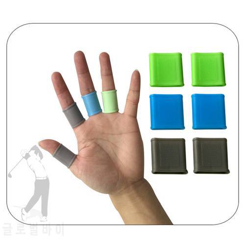 Soft Golf Finger Sleeves Protector Grip Silicone Gel Braces Cover Finger Cot Wrap Golfer Basketball Baseball Blowing Gym Sports