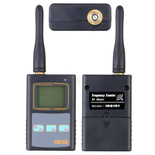 IBQ101 Portable Frequency Counter Mini Handhold Meter for Two Way Radio Walkie Talkie Transceiver GSM 50 MHz-2.6 GHz LCD Display