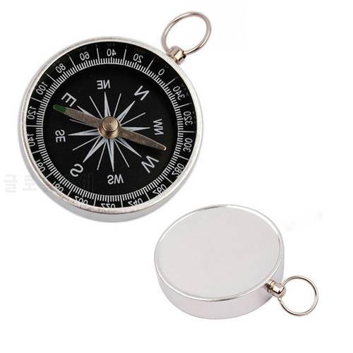Mini Pocket Compass Hiking Lightweight Aluminum Wild Survival Professional Compass Outdoor Sports Navigation Tools Accessories