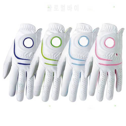 GOLF Gloves Women Lady PU Joint Sheepskin Left hand Right Hand Breathable Comfortable A Pair Pack