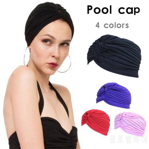 Swimming Pool Cap Multi-color Indian Headscarf Bonnet Caps for Yoga Outdoor Sports Adult Bathing Caps
