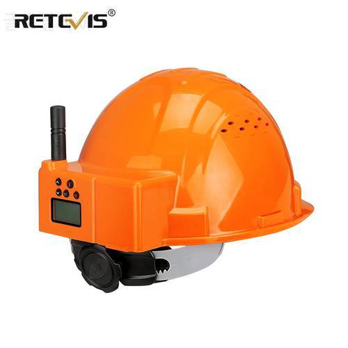RETEVIS Helmet Walkie Talkie RA616 PMR446 Two-way Radio Headset walkie-talkies Helmet for Construction industry Factory Trucker