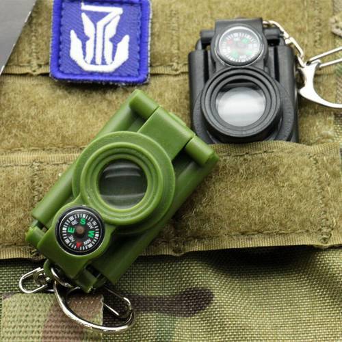 Vest accessories with mini binoculars foldable with light