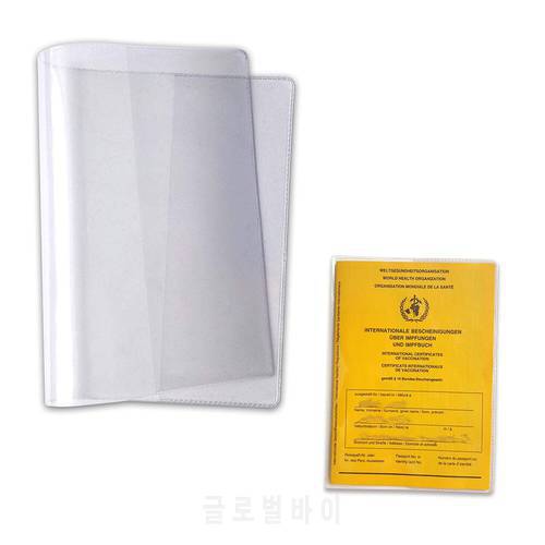 2/4pcs Waterproof Travel Passport Holder Cover Transparent Pvc Id Card Vaccination Certificate Protective Case