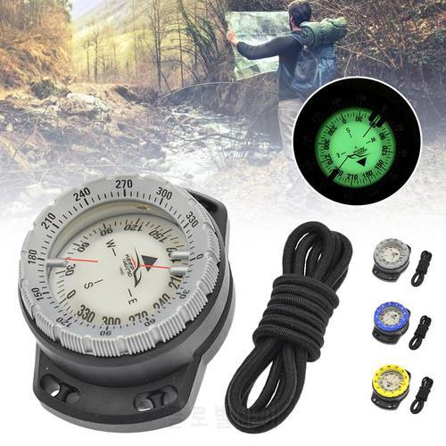 Underwater Compass Scuba Diving Navigation Compass Portable 50m Waterproof Luminous Dial with Wrist Strap highly recommended