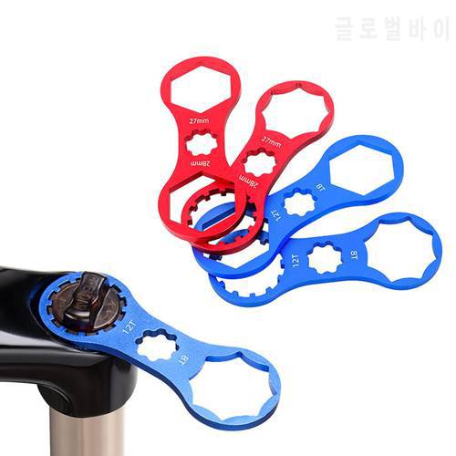 Aluminum Bicycle Front Fork Wrench for Suntour XCM/XCR/XCT/RST Mountain MTB Bike Front Fork CAP Spanner Disassembly Repair Tool