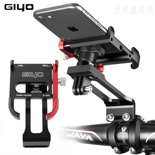 GIYO 2021 Bike Phone Mount Bicycle Stem Handlebar Cell Phone Holder Universal MTB Road Bike Accessories Cycling Smartphone Mount