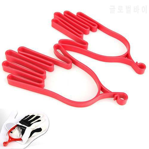 1 Pair Golf Gloves Stretcher Golfer Tool Gear Plastic ABS Golf Gloves Holder Rack Dryer Hanger Stretcher Shaper Tools Bracket