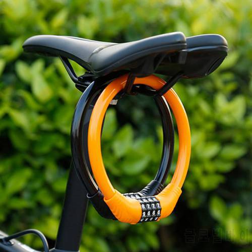 Bicycle Lock Password Theft Spiral Steel Cable Universal Protective Bicycle Bike Safety Cycling Accessories