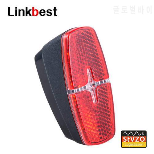 Linkbest Taillight LED Bicycle light , Waterproof IPX-4, 6V-48V for hub dynamo