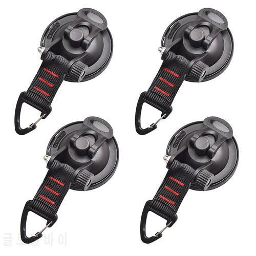 Tarp Tent Anchor Car Awning Heavy Duty Suction Cup Securing Hook Outdoor Camping Tarpaulin Rubber Fixing Hook with Strap