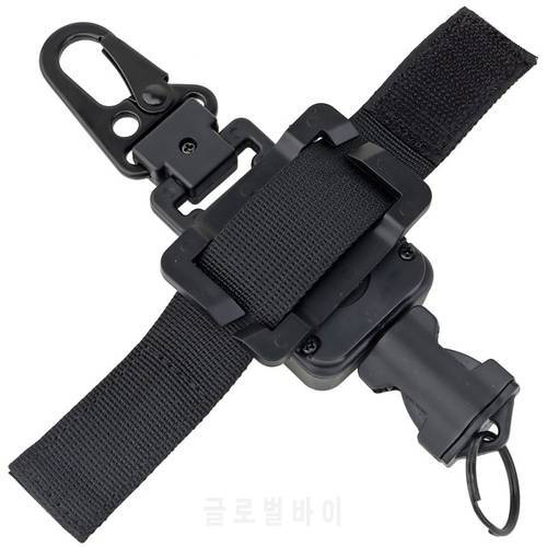 2 In 1 Outdoor Anti-theft Telescopic Buckle Tactical Small Pouch & Keychain Holder Anti-lost EDC Retractable Spring Rope