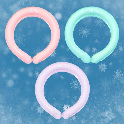 Neck Cooling Tube Wearable Cooling Neck Wraps Hands Free Cold Gel Ice Pack Outdoor Hiking Camping Neck Cooler Ring