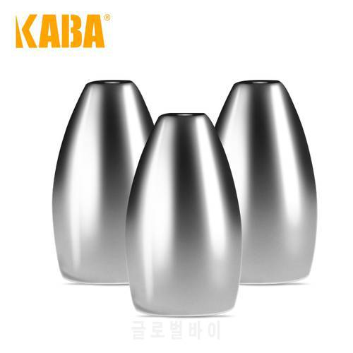 NEW KABA Tungsten Fishing Sinker Flipping Weights 3.5g 5.3g 10pcs 5pcs Natural Color Bullet Shaped Profile Lead Sinker
