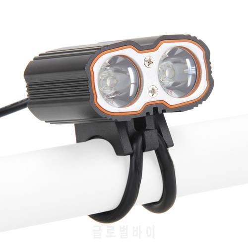 Waterproof Front Lamp 6000LM 2x CREE XM-L T6 USB LED Bike Bicycle Light LED Headlight as Power Bank MTB Bike Accessories