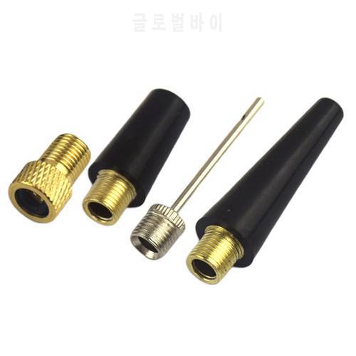 Brass Pump Valve Adapter Sports Toy Ball Inflate Needle Pumping Nozzle Accessory French to American Valve Convertor Connector