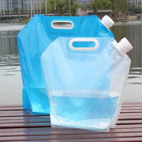 5L Portable Folding Water Storage Bag Outdoor Camping Barbecue Hiking Survival Hydration Storage Equipment Hiking Travel Tool