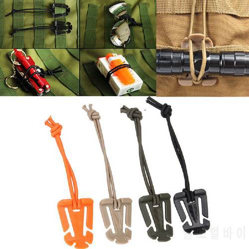 Tactical Elastic Band Rope For Military Molle Backpack Bag Outdoor Carabiner Clips Camping Hunitng Gear Tools Tie Rope Buckle