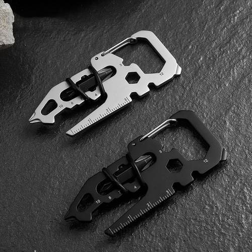 15In1 Outdoor Tools Card Multitool Card For Campers Function Six Angle Wrench Screwdriver Multi Tools