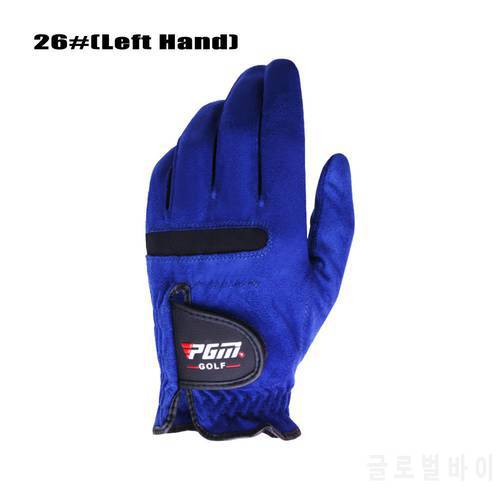 Glove Micro Fiber Soft Blue 3color Left Hand Anti-skidding Non Slip Particles Breathable Golf Glove Right Left Hand