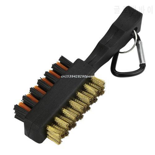 Golf Club Brush Groove Cleaner Dual Sided Cleaning Tools,Metal Lightweight Brush Dropship