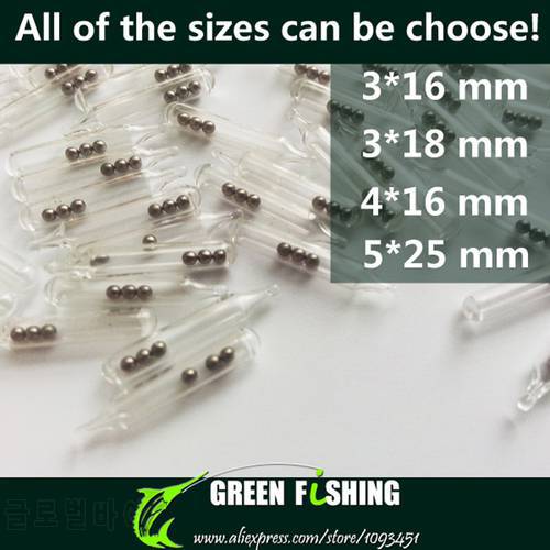 50pcs/lot 3mm/4mm/5mm new Jig Fishing Lure Glass Rattles Tube Rattles Shake Attract Fly Tie Tying Fishing rattle